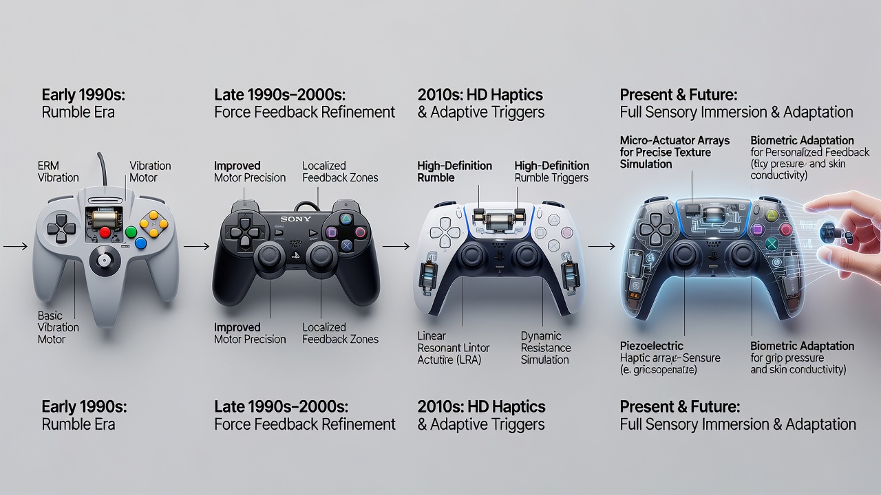 Adaptive haptic controls configured for accessibility features in competitive online gaming setups